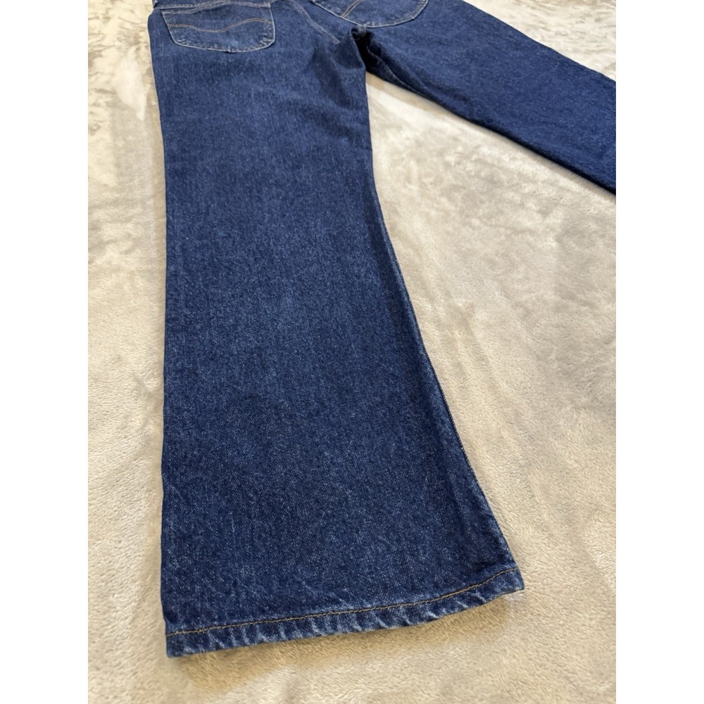 Lee Mens Jeans 36x30 Blue Dark‎ Wash Regular Straight Western Normcore Workwear - Picture 11 of 16